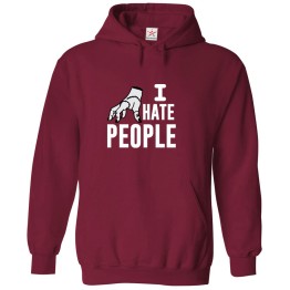 I Hate people Thing Addams Outcast Funny Family Dark Comedy Unisex Kids and Adults Pullover Hoodies For Introverts					 									 									